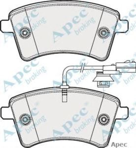 APEC BRAKING pad1900 -  Комплект тормозных колодок, дисковый тормоз